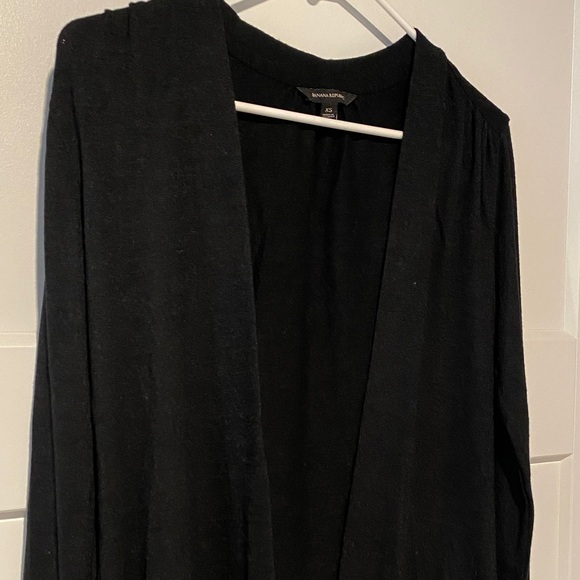 EUC Banana Republic Black Open Front Cardigan XS - Picture 2 of 5